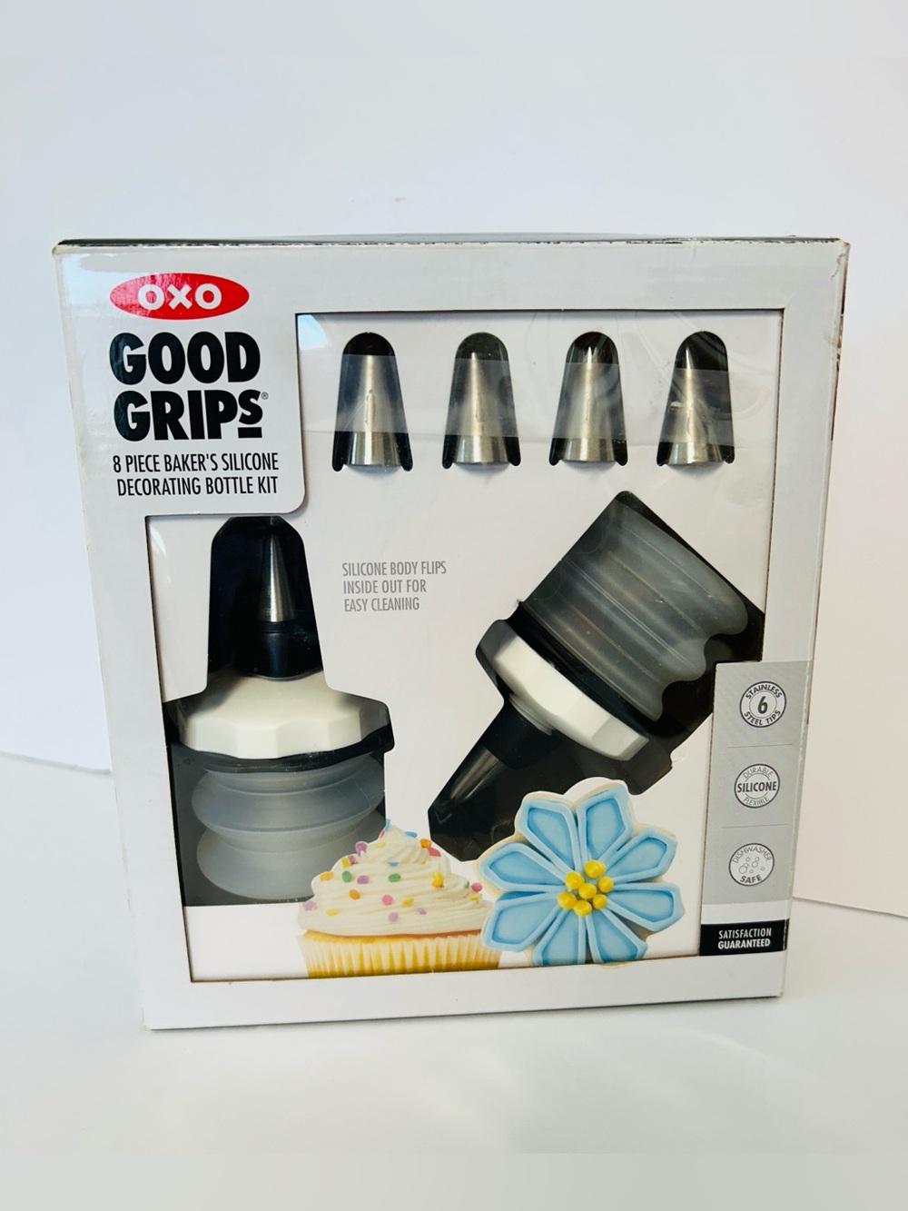 OXO Good Grips NOB 8 Piece Baker’s Silicone Decorating Bottle Tool Kit